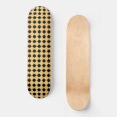 SCHWARZE GOLD HEXAGON PATTERN SKATEBOARD (Vorderseite)