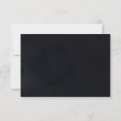 Schwarze Gold-Perlen-Diamant-Bogen-Luxus-Formality Dankeskarte (Rückseite)