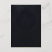 Schwarze Gold-Perlen-Diamant-Bow-Luxus-Formality Begleitkarte (Rückseite)
