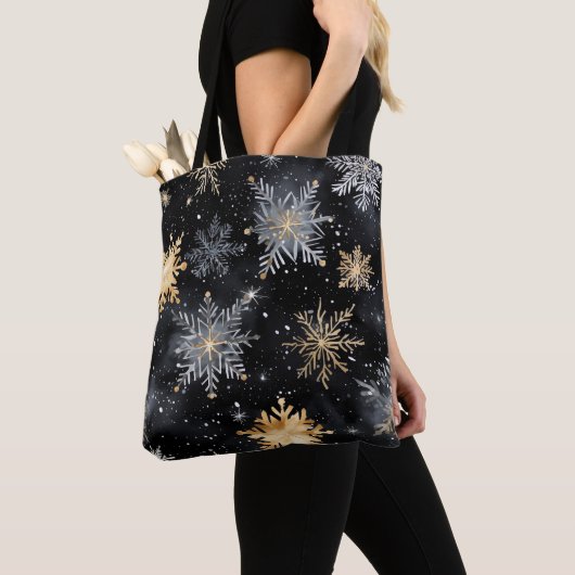 SCHWARZE GOLD SILVER FERIENWOHNUNG WINTERSCHNEEBER TASCHE (Von Nahem)