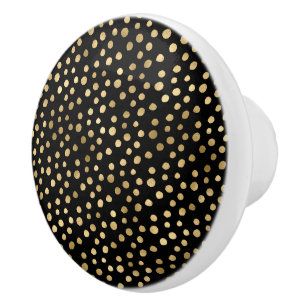 SCHWARZE GOLD SPOT CUSTOM KERAMIKKNAUF