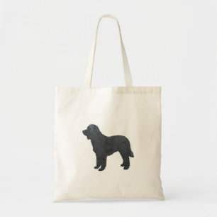 Schwarze Goldendoodle / Labradoodle Artwork Tragetasche