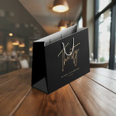 Schwarze & Goldene 30. Geburtstagsfeier Große Geschenktüte
