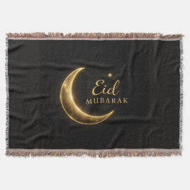 Schwarze & Goldene Eid Mubarak Dekokissen – Ramad Decke