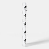 Schwarze goldene Fußbälle mit Monogramm Case-Mate iPhone Hülle (Rückseite / Rechts)