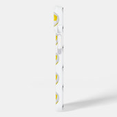 Schwarze goldene Fußbälle mit Monogramm Case-Mate iPhone Hülle (Rückseite / Links)