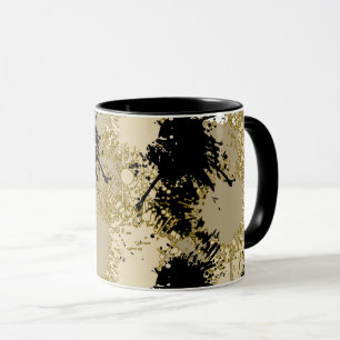 Schwarze & Goldene Marmor-Tasse — Kunst in jedem S Tasse