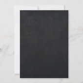 Schwarze & Goldene Pfingstrose Gothic Save-the-Dat Save The Date (Rückseite)