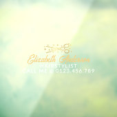 Schwarze & goldene Retro-Typografie Friseur Auto Fensteraufkleber (Blatt 3)