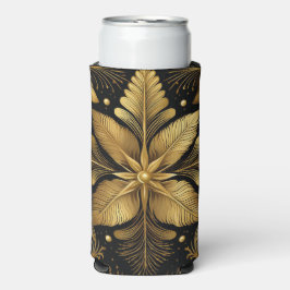 SCHWARZE & GOLDENE WEIHNACHTSBLÄTTER SELTERS DOSENKÜHLER