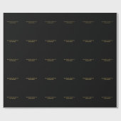Schwarze Goldfarbe Professioneller Trend Geschenkpapier (Flach)