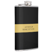 Schwarze Goldfarben Beruflich Trendy Minimalistisc Flachmann (Rechts)