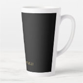 Schwarze Goldfarben Professioneller Trendiger Mode Milchtasse (Rechts)