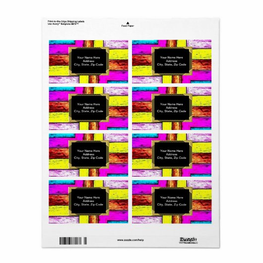 Schwarze goldfarbige Monogram-Labels (Vorne)