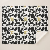 Schwarze Goldkatzen Sherpadecke (Vorderseite (Horizontal))
