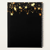 Schwarze Goldkronen - Sterne Jahr 2026 Planer (Rückseite)