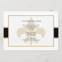 Schwarze GoldLilien-Party-Zeit