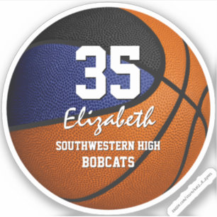 Schwarze Goldmannschaft färbt Basketballaufkleber Aufkleber