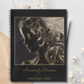 Schwarze Goldmedaille Kunstgewerbe für Damen und H Notizblock