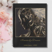 Schwarze Goldmedaille Kunstgewerbe für Damen und H Notizblock