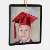 Schwarze Goldrahmen-Absolvent-Andenken-Schule Keramikornament (Rechts)