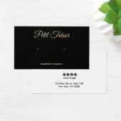Schwarze Goldschrift Ohrring Display (Schreibtisch)