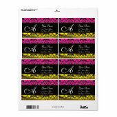 SCHWARZE GOLDSPANNE, PINK FUCHSIA AMETHYST MONOGRA (Vorne)