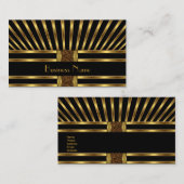 Schwarze Goldstreifen-Kurve der Visitenkarte 3 (Vorne/Hinten)