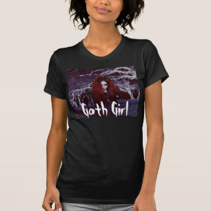Schwarze goths das Shirt Goth Mädchender gotischen
