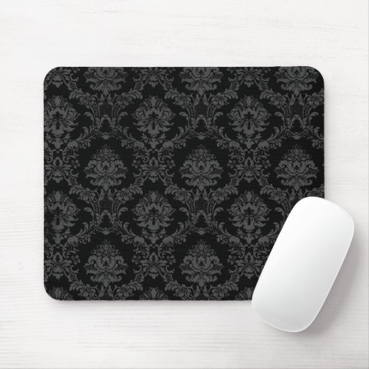 Schwarze gotische Mausunterlage Mousepad (Mit Mouse)