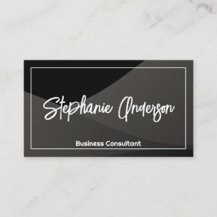 Schwarze Gradient Layers   Modern Visitenkarte