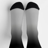 Schwarze Gradient Ombré Crew Socken (Oben)