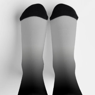 Schwarze Gradient Ombré Crew Socken