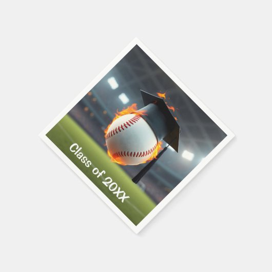 Schwarze Graduierungshülse Serviette (Ecke)