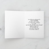 Schwarze Graduierungskappe auf Baseball Karte (Innenseite)