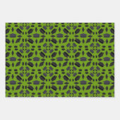 Schwarze Graduierungsklappen über grünes Gras Geschenkpapier Set (Vorderseite 2)