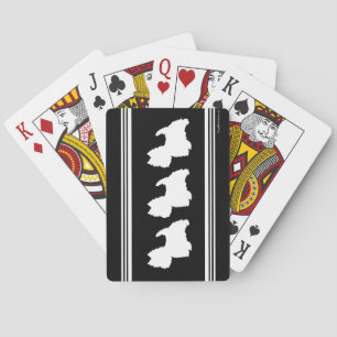 Schwarze Grafik Spielkarten