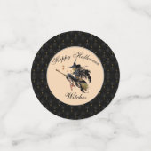 Schwarze Grashalme Halloween Hexen Konfetti (Klein Vorderseite)