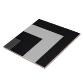 Schwarze/graue Farbecke (MB) Fliese (Seite)