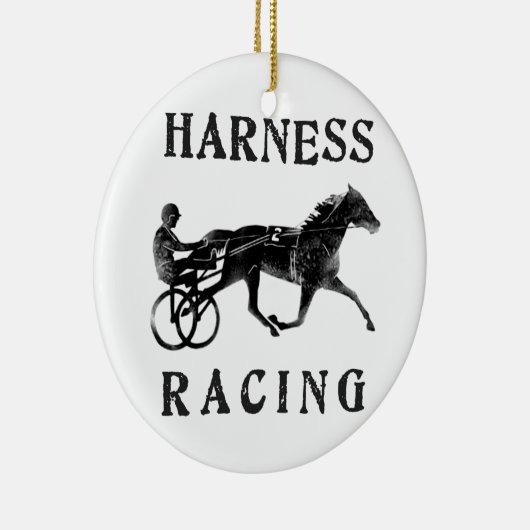 Schwarze graue Geschirr-PferdeSilhouette Keramikornament (Rechts)