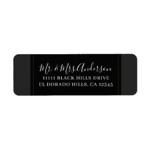 Schwarze Graue Gold Moderne Elegante Hochzeit