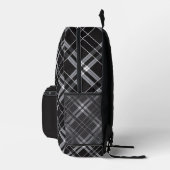 Schwarze & graue Karo-Rucksack Bedruckter Rucksack (Rechts)