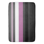 Schwarze, graue und weiße Streifen Badematte (Vorderseite Vertikal)