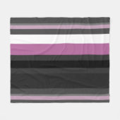 Schwarze, graue und weiße Streifen Fleecedecke (Vorderseite (Horizontal))