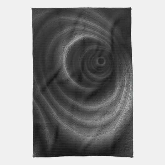 Schwarze Gravitation Geschirrtuch (Vertikal)