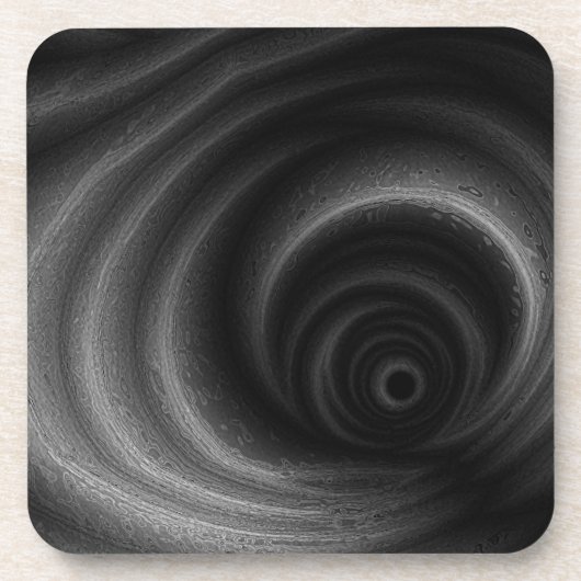 Schwarze Gravitation Getränkeuntersetzer (Vorderseite)