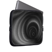 Schwarze Gravitation Laptopschutzhülle (Vorne Rechts)