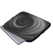 Schwarze Gravitation Laptopschutzhülle (Vorne Knopf)