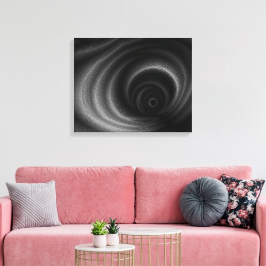 Schwarze Gravitation Leinwanddruck (Insitu (Wohnzimmer))
