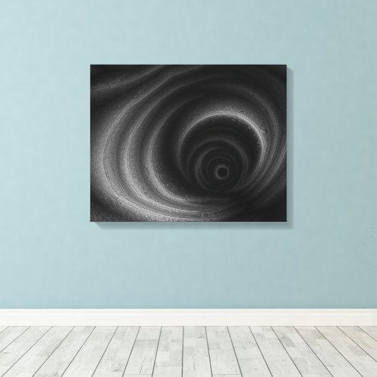 Schwarze Gravitation Leinwanddruck (Insitu (Holzboden))